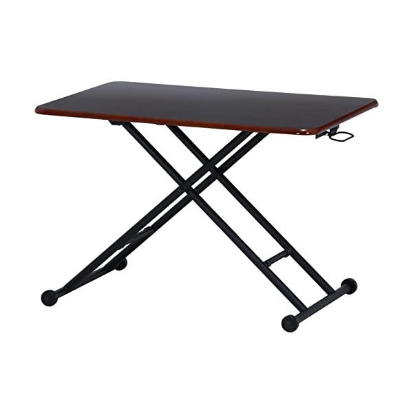 不二貿易 昇降式テーブル センターテーブル 幅90~109.5×奥行60×高さ