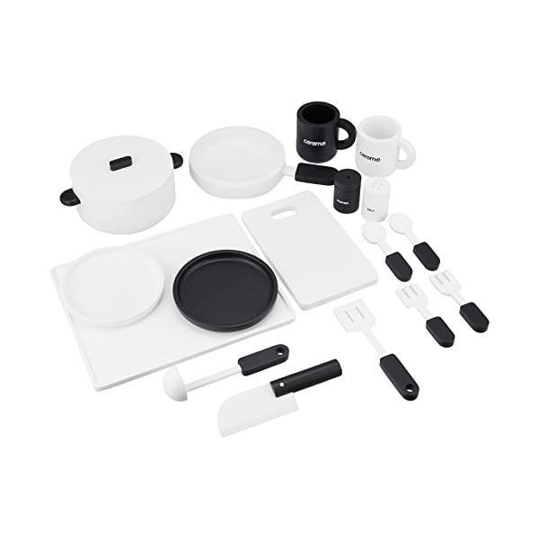 ・ビーチ材 キッチンツールセット18点 1088192mn・[内容物]なべ・フライパン・ふた・お玉・フライ返し・塩入れ・こしょう入れ・お皿 各職x1・マグカップ 各職x1・フォークx2・スプーンx2・まな板・包丁・トレー・[梱包サイズ]W2...