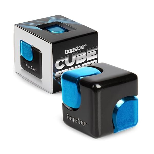 石川玩具 ハンドスピナー CUBE SPINNER ブルーブラック : Kokochie