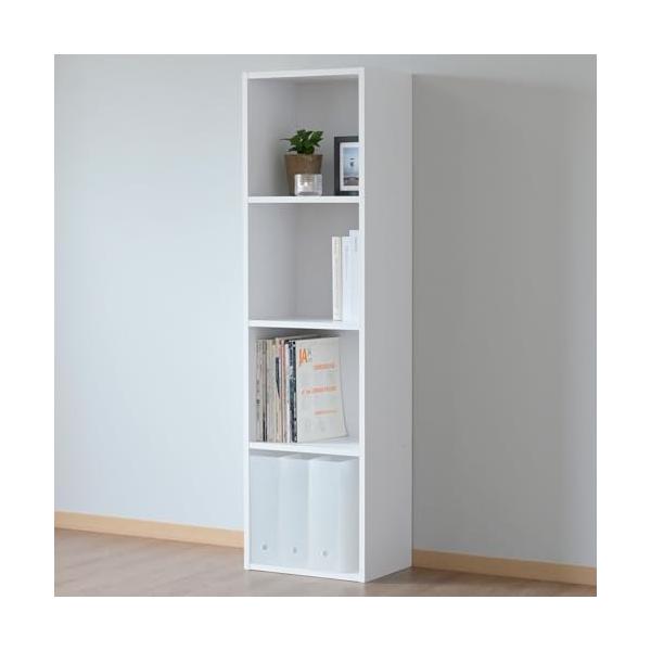 ④本棚 Amazon｜山善(YAMAZEN) 棚 本棚 カラーボックス A4ファイル対応 3段 幅