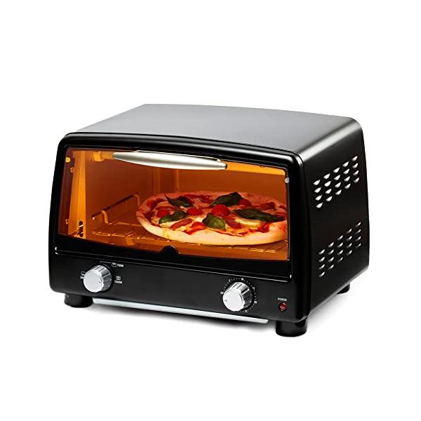 アイリスオーヤマ トースター 4枚焼 高火力 30分タイマー機能付 オーブントースター ブラック POT-412R-B アイリスオーヤマ(IRIS OHYAMA) トースター 4枚焼 高火力 30分タイマー