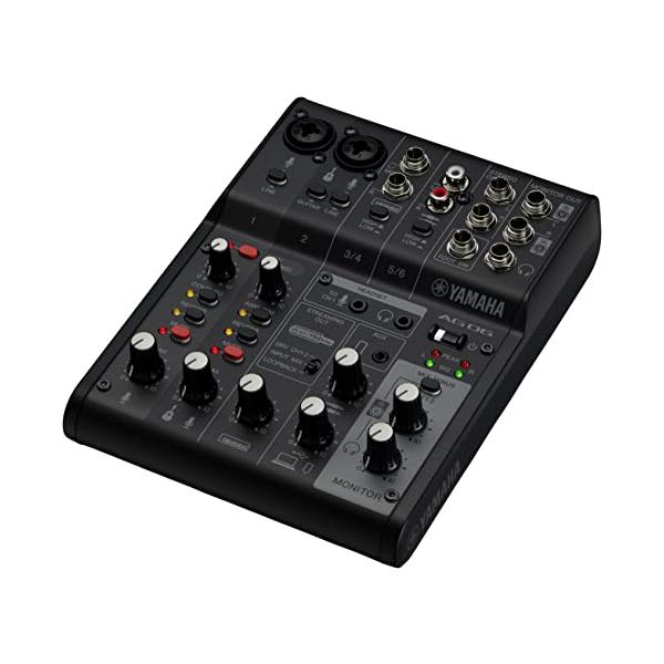 ヤマハ YAMAHA ライブストリーミングミキサー 6チャンネル ブラック AG06MK2 B