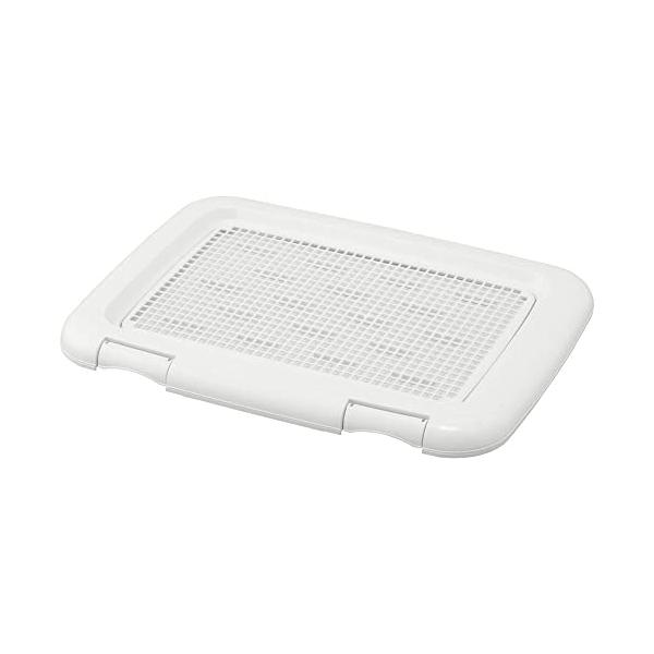 他サイト： アイリスオーヤマ(IRIS OHYAMA) 犬 トイレ メッシュカバー付 フチもれしにくいトレーニングペットトレー レギュラー 銀イオン配合 抗の商品画像