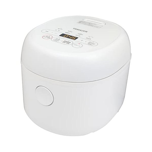 他サイト： [山善] 炊飯器 マイコン式 3合 一人暮らし 炊き分けメニュー11種 低温調理 パン機能 クリーニングモード搭載 保温 予約 玄米 雑穀米 ホの商品画像