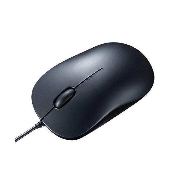 他サイト： サンワサプライ 有線マウス Type-C接続 ブルーLEDセンサー 中型 Windows・Mac対応 MA-BLC194BKの商品画像