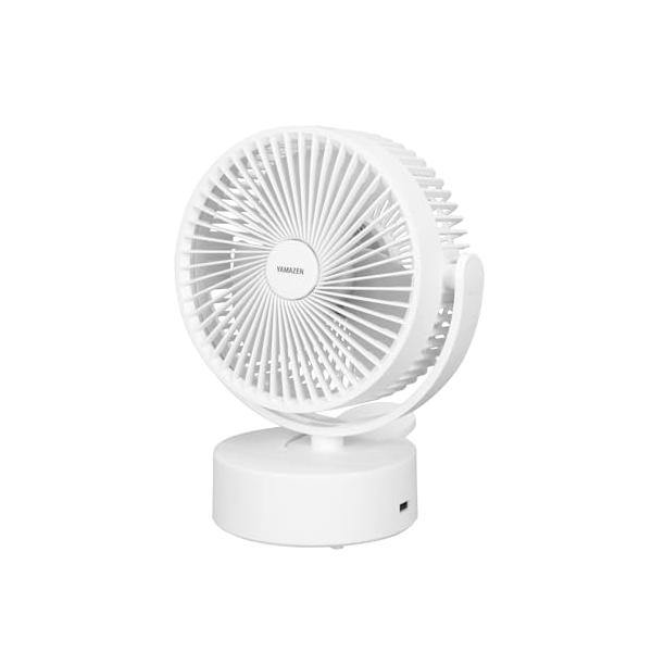 山善] 卓上扇風機 クリップ式 USB/ACアダプター/乾電池対応 3WAY電源