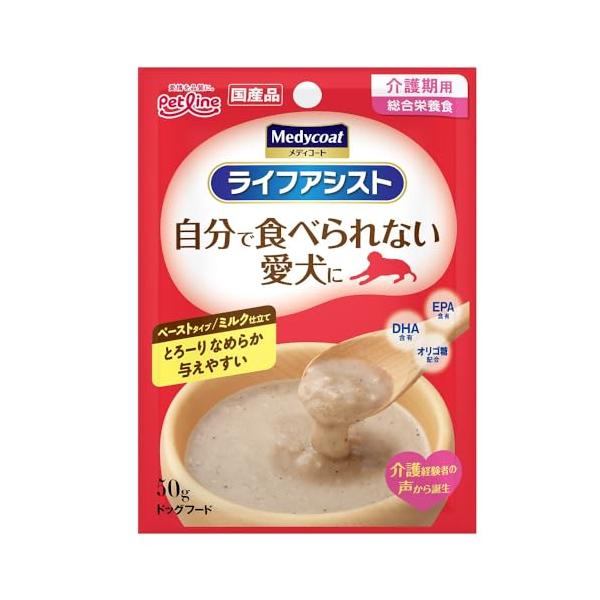メディコート ライフアシスト ペーストタイプ ミルク仕立て【介護食／総合栄養食／国産】 50g