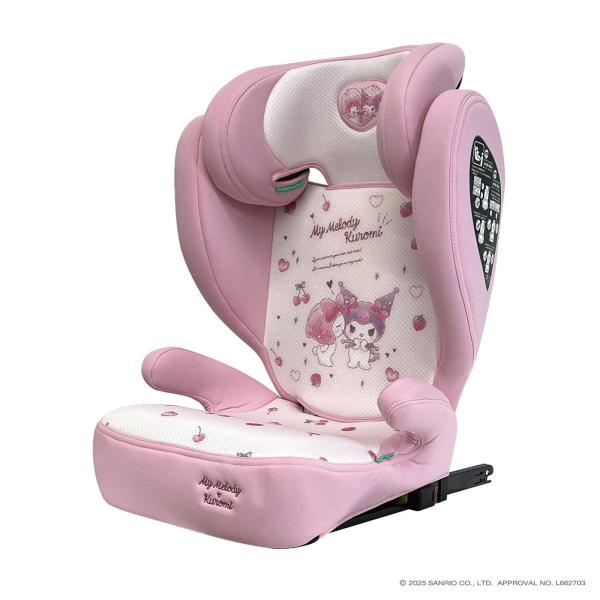 マイメロディ チャイルドシート マイメロディ ハイバックFIXコンパクト マイメロディ＆クロミ ISOFIX