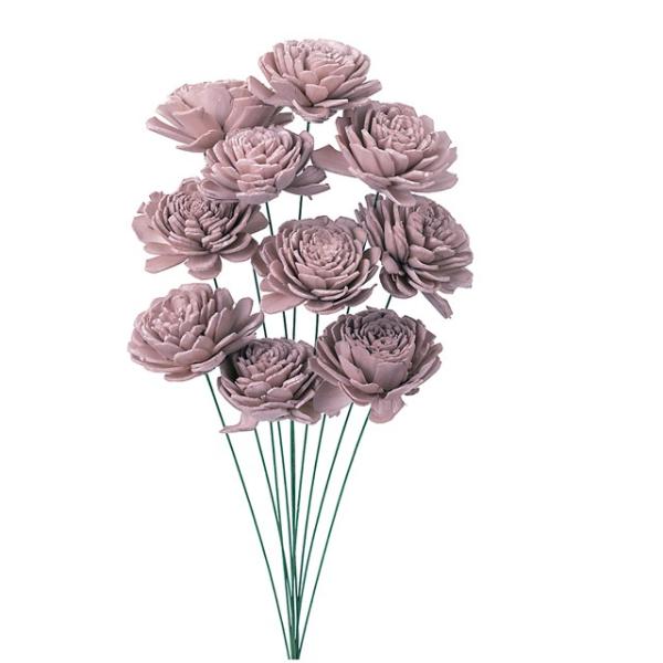 ソーラーローズ　小 クラウドピンク 32081-190１束10本約25cmL花径：約4cm＊自然の生花や植物を原料としています。サイズ、色、形などは同一ではありません。＊表示について《検索ワード》プリザーブドフラワー　ドライフラワー　花材　...