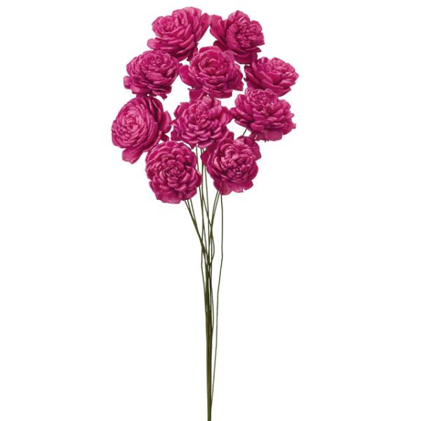 ソーラーローズ　小１束10本約25cmL花径：約4cm防虫加工＊自然の生花や植物を原料としています。サイズ、色、形などは同一ではありません。＊表示について《検索ワード》プリザーブドフラワー　ドライフラワー　花材　資材　大地農園かざい　卸　問...