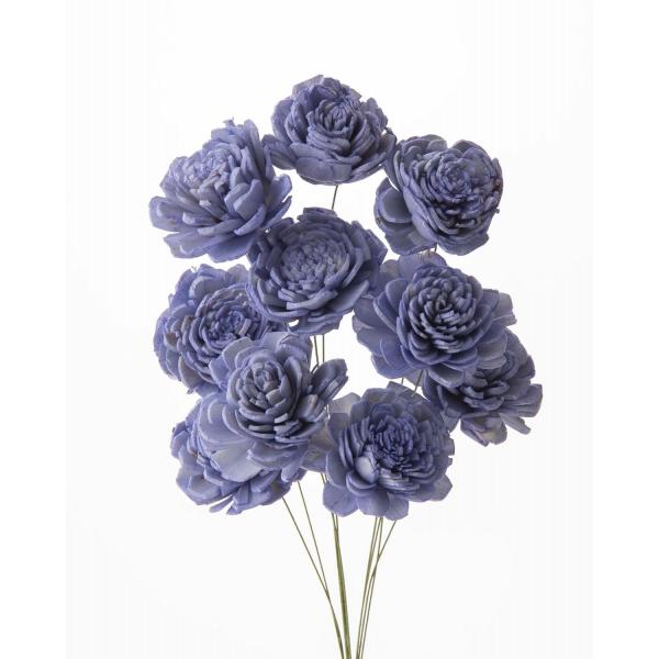ソーラーローズ　小 ダスティーブルー 32081-631１束10本約25cmL花径：約4cm防虫加工＊自然の生花や植物を原料としています。サイズ、色、形などは同一ではありません。＊表示について《検索ワード》プリザーブドフラワー　ドライフラワ...