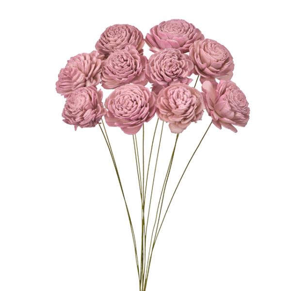 ソーラーローズ・小・ツートン カシスピンク 32085-122１束10本約25cmL花径：約4cm＊自然の生花や植物を原料としています。サイズ、色、形などは同一ではありません。＊表示について《検索ワード》プリザーブドフラワー　ドライフラワー...