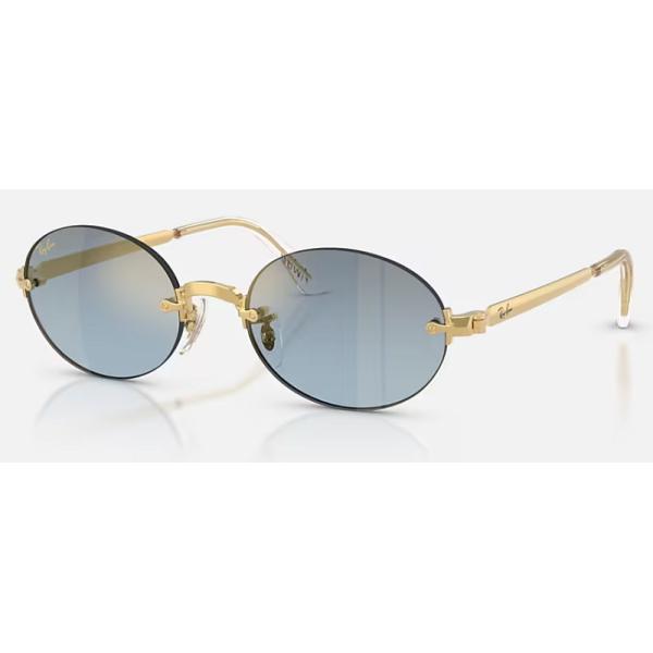 正規保証書(押印)付 レイバン Ray-Ban A$AP Rocky RB3929 001/S2 54-20 エイサップ ロッキー コラボモデル リムレス トレンド オーバル 即納