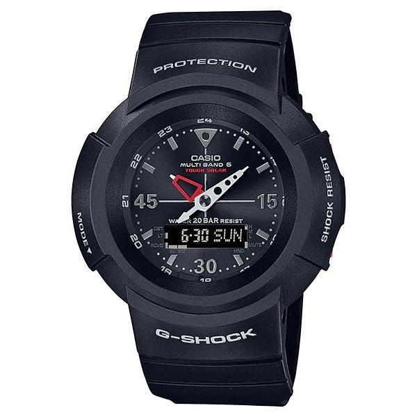 美品 CASIO G-SHOCK ソーラー電波時計 AWG-M520-1AFJ G-SHOCK CASIO AWG-M520-1AJF カシオ 国内正規品 電波ソーラー 復刻