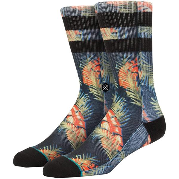 送料無料 STANCE Julius ブルー 葉 ラインソックス リブ 国内正規品 stance スタンス 靴下 カリフォルニア 西海岸
