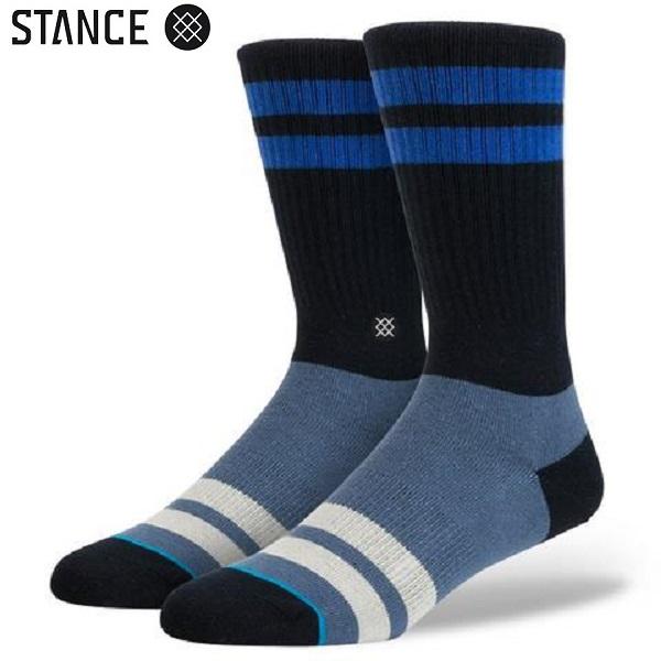 送料無料 STANCE Boxer 2 青 ラインソックス リブソックス 紺 国内正規品 stance スタンス 靴下 カリフォルニア 西海岸