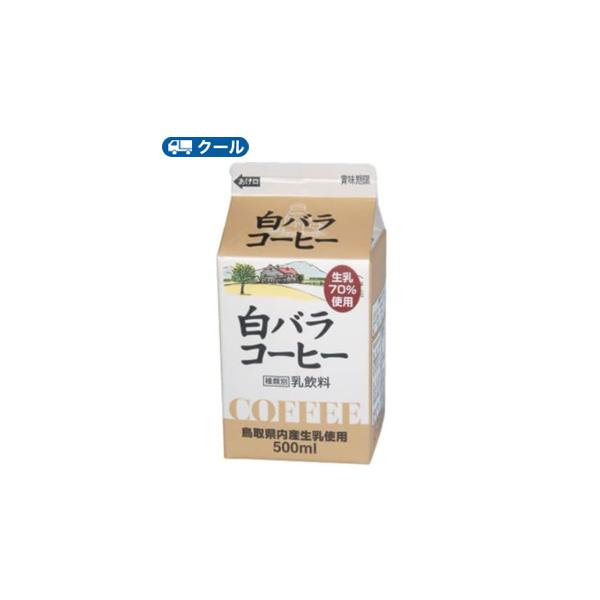 白バラ　コーヒー【500ml×6本】 クール便/ミルク　コーヒー　珈琲　ミルクコーヒー　送料無料