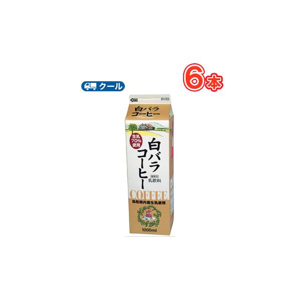 白バラ コーヒー 1000ml×6本 クール便/クール便/無添加/珈琲/鳥取/大山