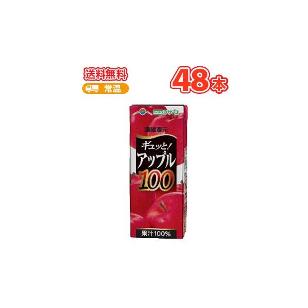 らくのうマザーズ アップル100 200ml紙パック 24本入×2ケース