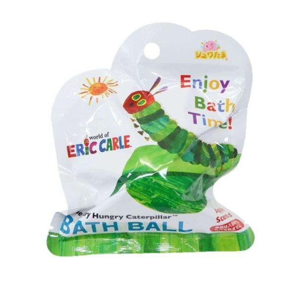 子供たちが大喜び間違いなしの[はらぺこあおむし]バスボール入浴玉が新登場！バスボールを浴槽にいれると発泡しながら溶けていき…中からマスコットがひょこっと現れます。発泡タイプ[りんご]の香りで超リラックス。マスコットは全6種 ナニが出るかはお...