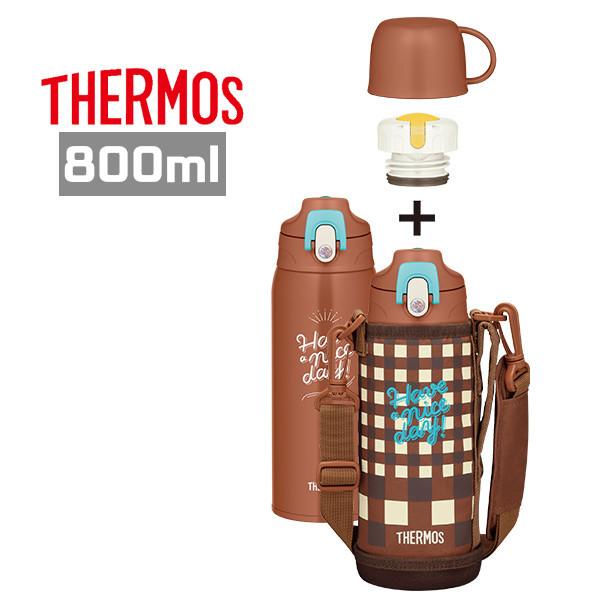 サーモス 水筒 Fjj 800wf Bwc ブラウンチェック 真空断熱2ウェイボトル 800ml 直飲み コップ付き 保冷保温 子供 キッズ ステンレスボトル プラスマート ヤフー店 通販 Yahoo ショッピング