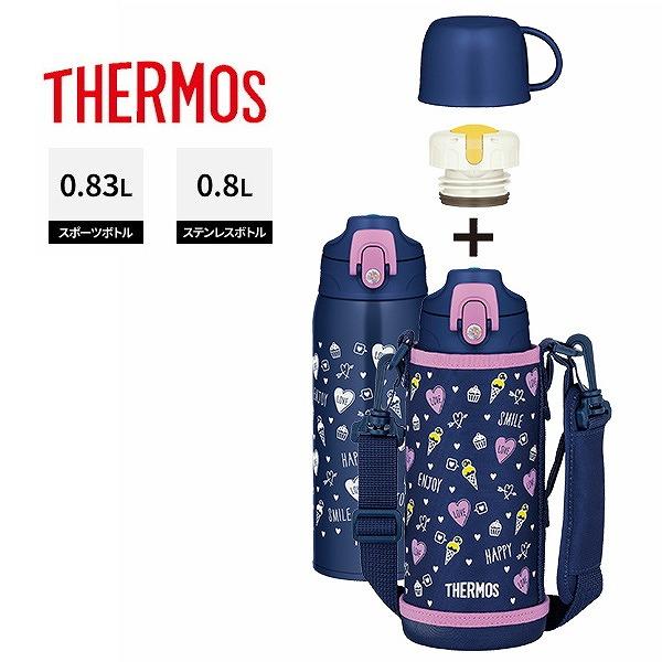 サーモス 真空断熱2ウェイボトル 600ml ネイビーパープル FJJ サーモス 真空断熱2ウェイボトル 600ml ネイビーパープル FJJ