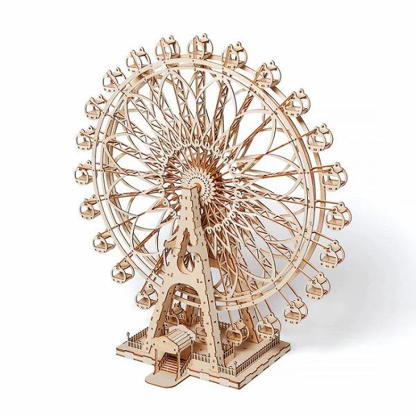 Wooden Art ki-gu-mi NEW観覧車 木製 ウッドパズル 立体パズル