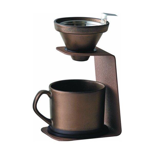 ブリューコーヒー 一人用ドリッパーセット ゴールド色 52295 maebata ギフト