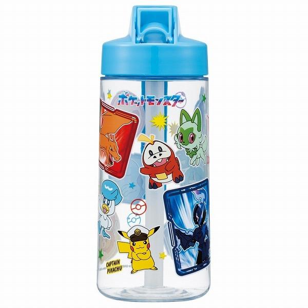 ポケモングッズ　新品　ランチグッズ、水筒など スケーター ポケモン キッズ プラスチック水筒 広口・ストロータイプ