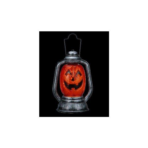 スイッチを入れるとモチーフの中のLEDが光ります。（常灯） パンプキンのランタンでハロウィンの雰囲気を楽しんでください。  LED球使用、こちらの商品は室内仕様です。  ・電池　：ボタン電池×3個使用（別売り） ・サイズ　：6.5cm×5....