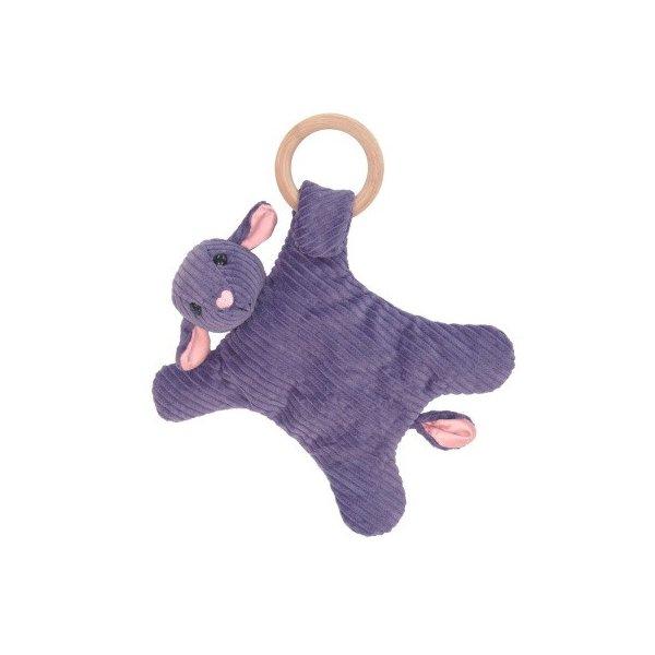 オーガニックコットンでできたぬいぐるみのおしゃぶりホルダー! 付属の木製歯固めを取り外し、いつもお使いのおしゃぶりをつけるとかわいいホルダーに。やさしいさわり心地と愛くるしい表情がたまらないお子様の小さなお友達です。おしゃぶりの時期が過ぎて...