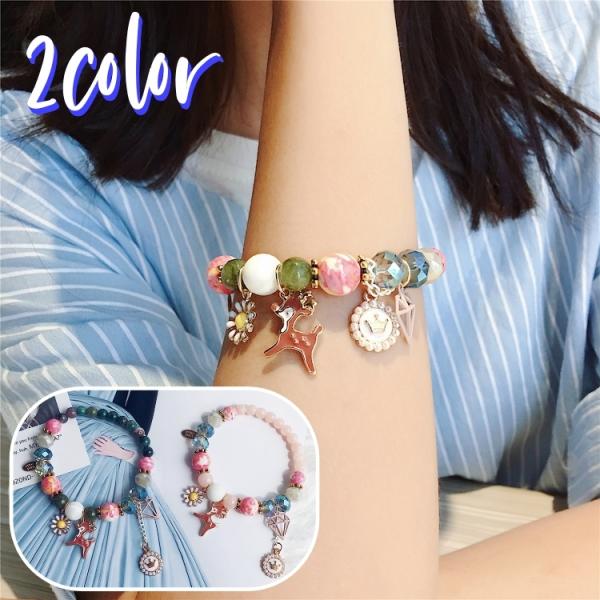 plusnao ブレスレット ビーズ アクセサリー レディース 女性用 