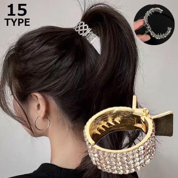 オパール等装飾付き髪留め オパール等装飾付き髪留め