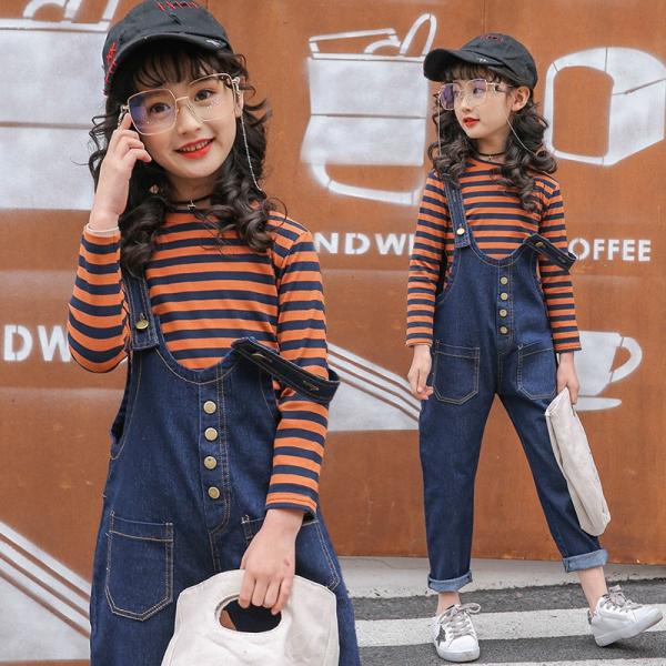オーバーオール サロペット 子供服 キッズ服 女の子 ガール 長ズボン ボタン ノースリーブ デニム ポケット付き 可愛い かわいい キュート カジュ Buyee Buyee Jasa Perwakilan Pembelian Barang Online Di Jepang
