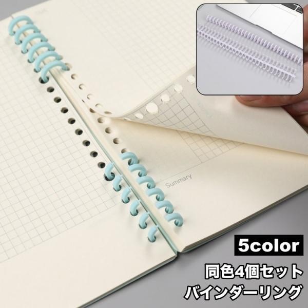 30穴のバインダーリング、同色4個セットです。ルーズリーフやステーショナリーなどに使えます♪必要に応じて自由に裁断もできます◎【サイズについて】画像をご参照ください。【素材について】アクリル【カラーについて】生産ロットにより柄の出方や色の濃...