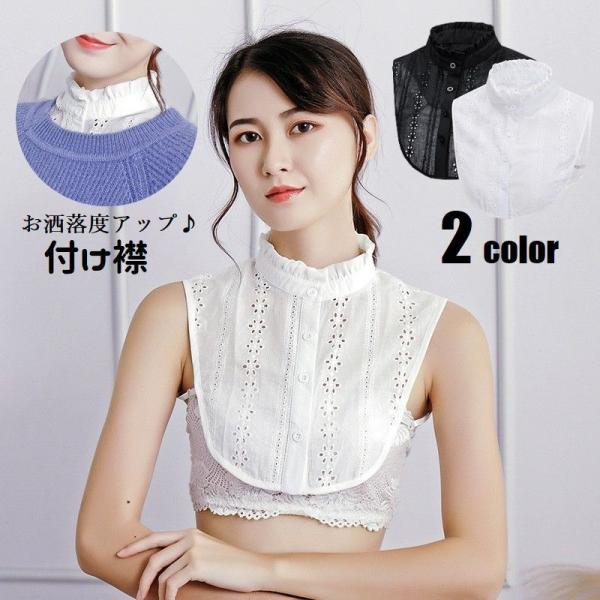 【新品未開封・送料無料】 plusnao つけ襟 付け襟 レディース フェイクカラー 重ね着風 Clothing