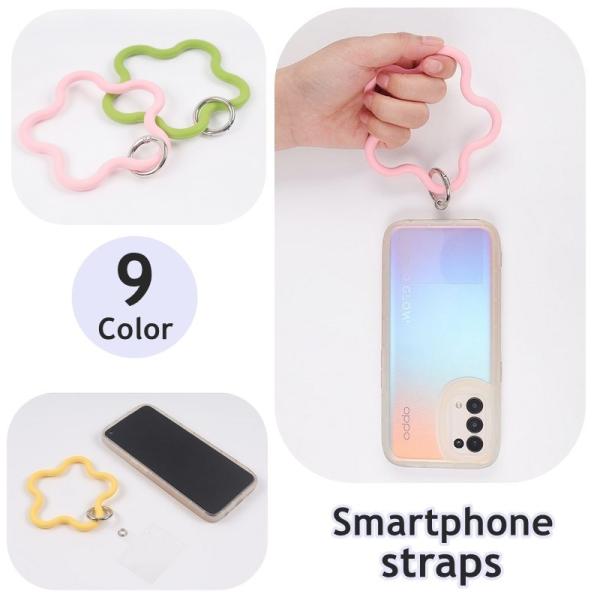 スマホストラップ スマホ用リストストラップ 挟むだけ 挟むタイプ