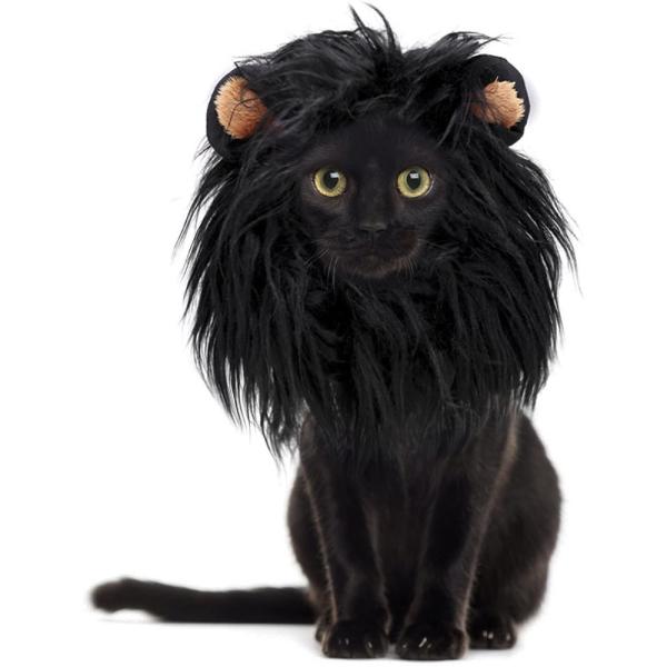 ペット用 コスプレ ねこ用 ウィッグ たてがみ かぶり物 ライオン コスチューム 犬用 帽子 被り 小型犬 イベント パーティ 猫 ネコ わんちゃん