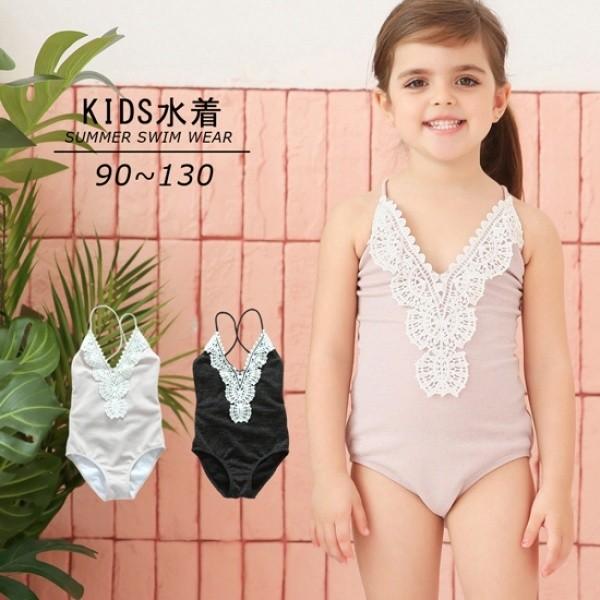 子供用水着 ワンピース モノキニ スイムウェア ラメ レース キッズ 女の子 バッククロス 編み込み おしゃれ 可愛い かわいい 海水浴 プール 水泳 Rt1903 プラスナオyahoo 店 通販 Yahoo ショッピング