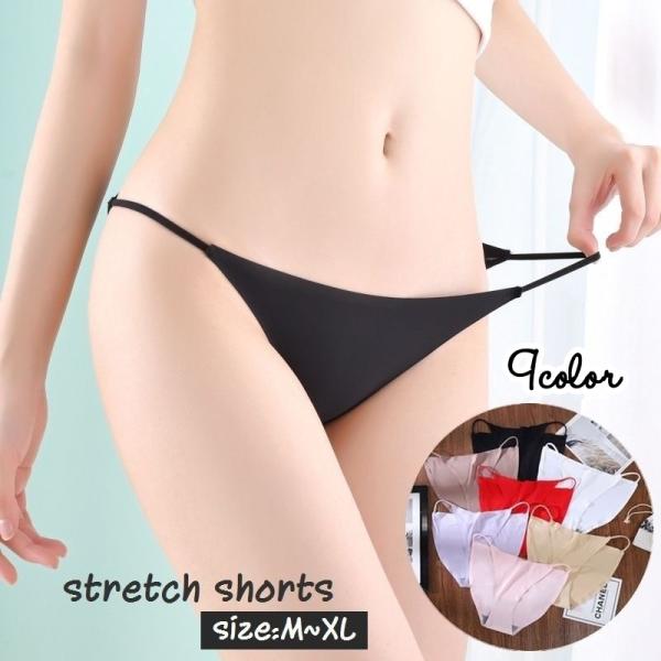 ショーツ レディース ふんどし シームレス 女性 下着 インナー 薄手 通気性 響きにくい 鼠径部ラクチン スタンダードショーツ パンツ パンティ 紐