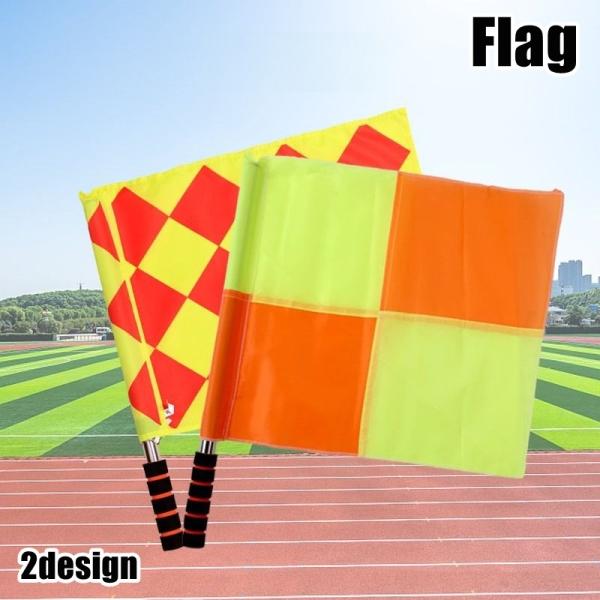 フラッグ 審判旗 アシスタント レフリー ラインズマン スポーツ用品 サッカー用品 審判用品 フットサル 陸上 マラソン 持ち運び