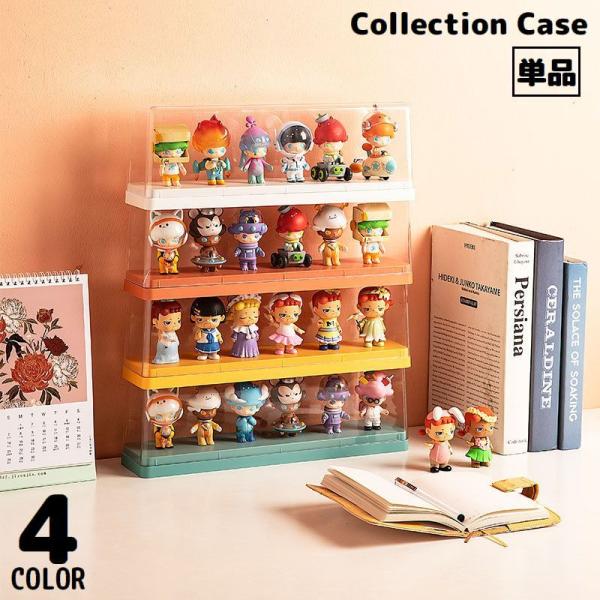 積み重ね可能！卓上ディスプレイに♪プラスチック製の蓋付き1段コレクションケースです。※3段タイプも販売中です。【zak-42778】で検索して下さい。【サイズについて】画像をご参照ください。【素材について】PS他【カラーについて】生産ロット...