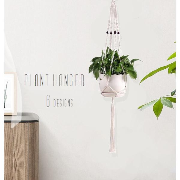 ロープで編んだプラントハンガー。観葉植物をおしゃれに飾ることができます♪他のデザインもございます。【zak-47612-1】で検索してください。【サイズについて】画像をご参照ください。【素材について】綿混【カラーについて】生産ロットにより柄...