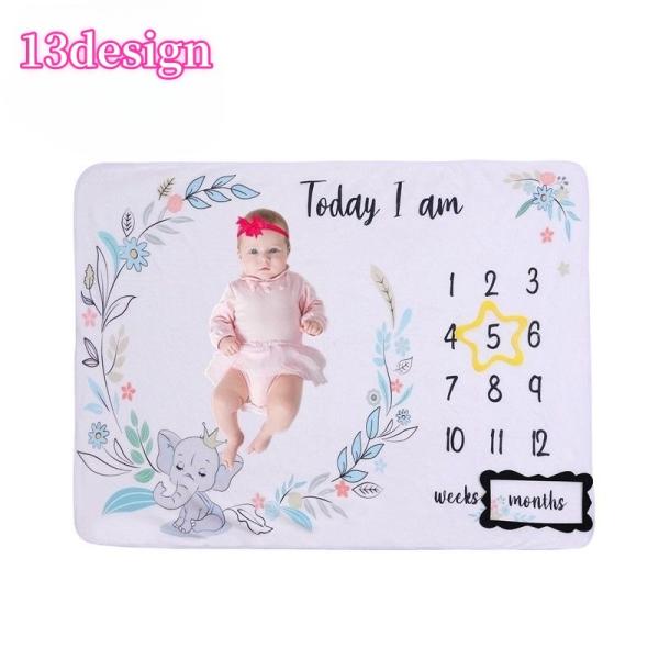 ベビー用の月齢フォトシートです。赤ちゃんの成長記録や記念に◎普段はブランケットとして使っていただけます。動物などの可愛くおしゃれなデザインが揃っています♪※フォトシート単品での販売です。フレーム・小物類は付属しておりませんのでご注意ください...