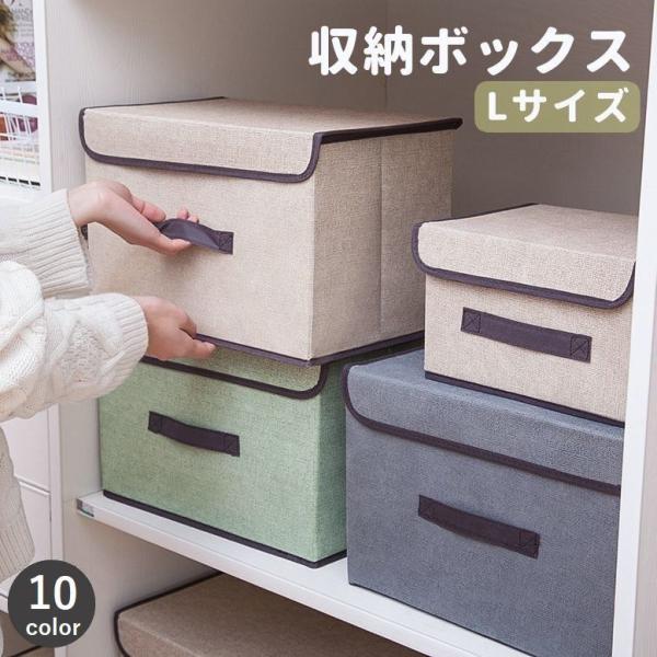 洋服box plusnao 収納ボックス Lサイズ 収納家具 衣類収納 収納ケース ふた付き