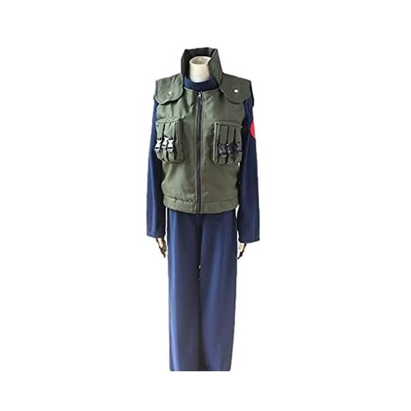 ナルト 風 はたけカカシ コスチューム コスプレ衣装 3点セット サイズ