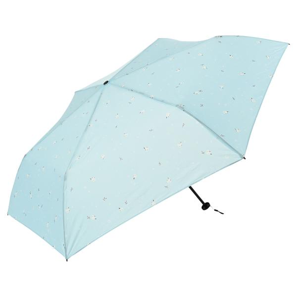 ニフティカラーズ シマエナガカーボン軽量ミニ55 サックス 18322 1832SX  傘 雨傘 ブランド レディース 軽い おしゃれ 大人 晴雨 兼用 UV
