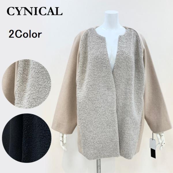 ボア切替コート ラグラン 252-94008 CYNICAL シニカル アウター 温かい