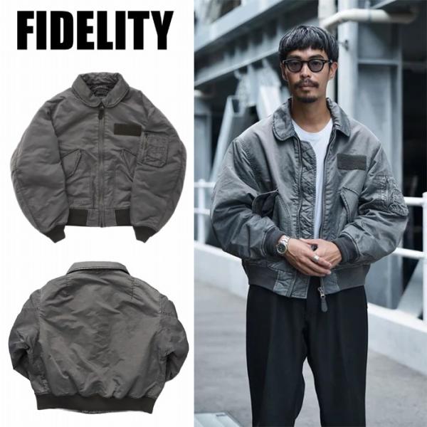 フライトジャケット CWU-45Pベース 中綿入りアウター ヴィンテージ加工 25775011 fidelity フィデリティ アメカジ ナイロン100％n人気のモデルの再販です