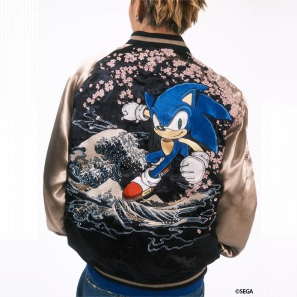 絡繰魂 SONIC IN THE HOKUSAI SUKA JUMPER 北斎 刺繍 スカジャン